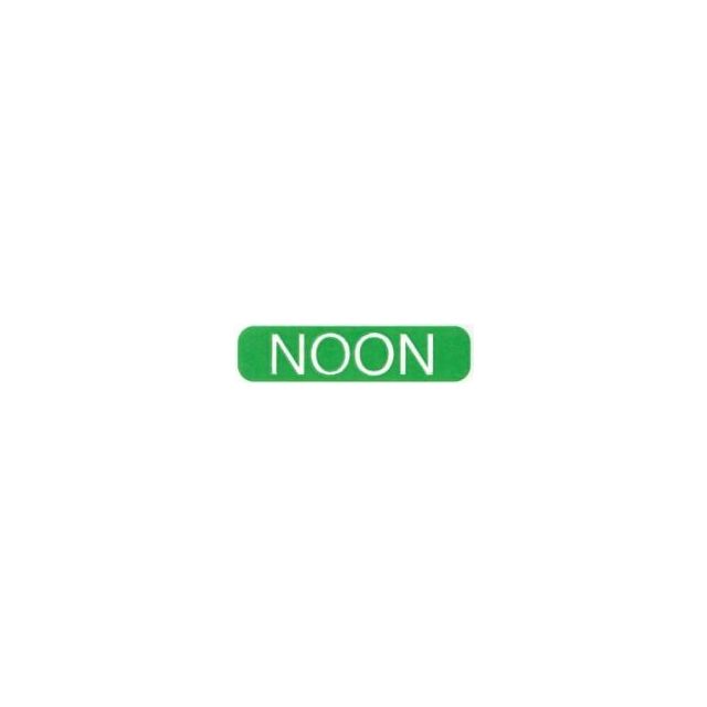NOON TIME OF DAY LABELS - 1-9/16 X 3/8 - TIME-NOON