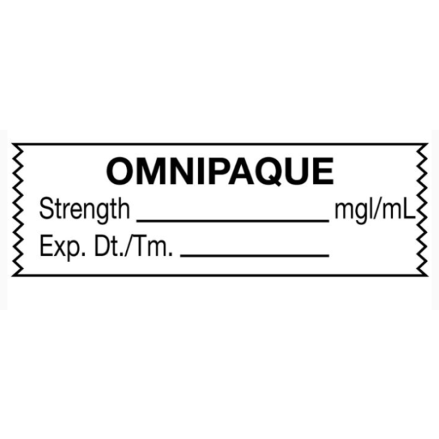 TJ12005 OMNIPAQUE TAPE  MGL/ML  1/2 X 500