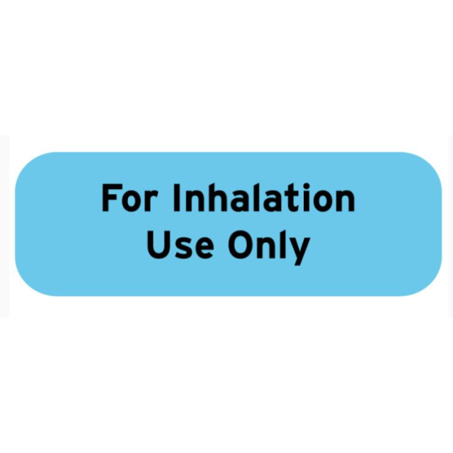 FOR INHALATION USE ONLY 1-1/2 X 1/2