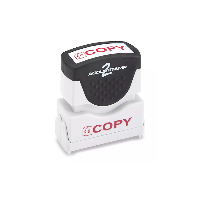 STAMP COPY PRE-INKED - RED