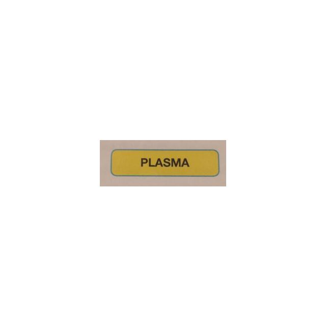 LABEL PLASMA, CHARTRUESE - 5/16 X 1-1/4 - UPCR1070