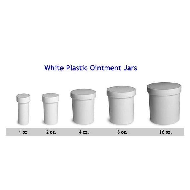 30004 WHITE OINTMENT JARS 4 OZ - VSP30004