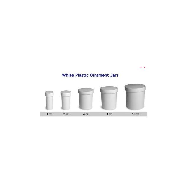 30016 WHITE OINTMENT JARS