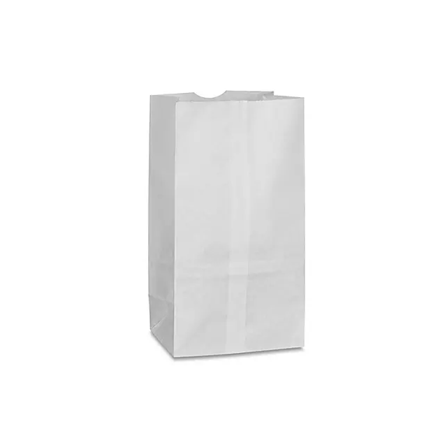 WHITE FLAT BOTTOM BAG - 2LB - WSQJ2