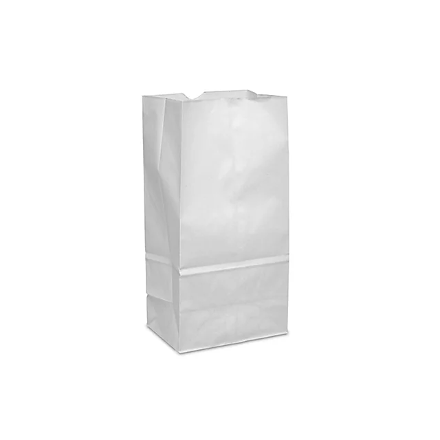 WHITE SQUARE BOTTOM BAG - 8LB - WSQJ8