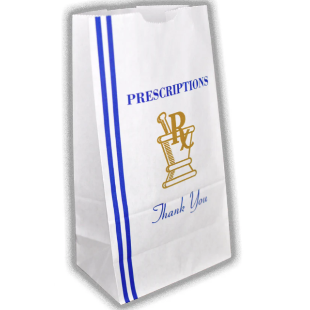 STOCK THANK YOU – 5-3/4 X 3-3/4 X 10-5/8” - 6 LB - RX BAG 25