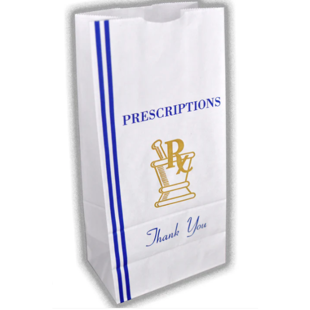 STOCK THANK YOU – 6-1/2 X 4 X 13-1/2” - 12 LB - RX BAG 26