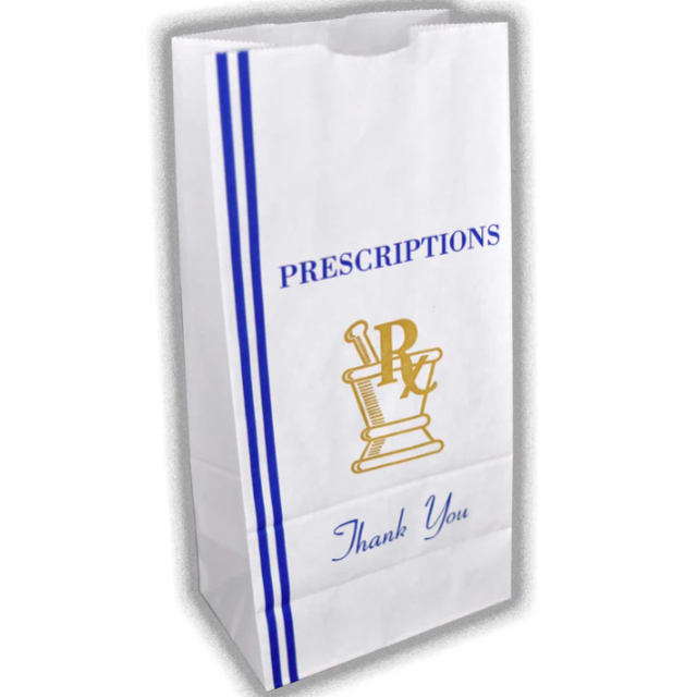 STOCK THANK YOU – 8 X 5 X 16-1/2” - 20 LB - RX BAG 28