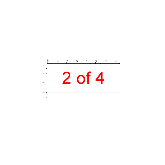 SELF-INKING STAMP 3/4 x 1-7/8, 2 OF 4 - P4912-2 OF 4