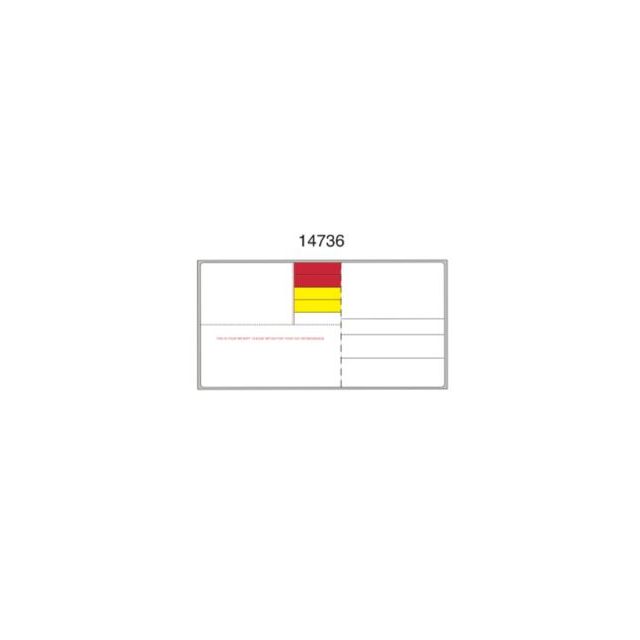 BLANK DIRECT THERMAL LABELS DIE 736 - 14736R