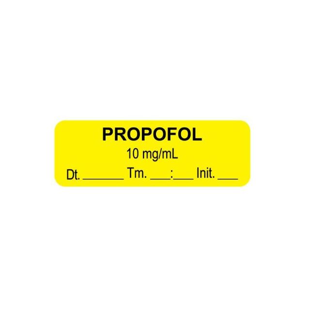 LABEL PROPOFOL 10 MG/ML - AL01010-D