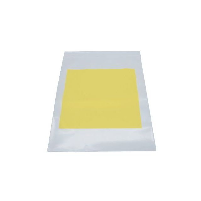 CLEAR RECLOSABLE BAG 9" X 12" YELLOW BLOCK 4MIL - AMS26