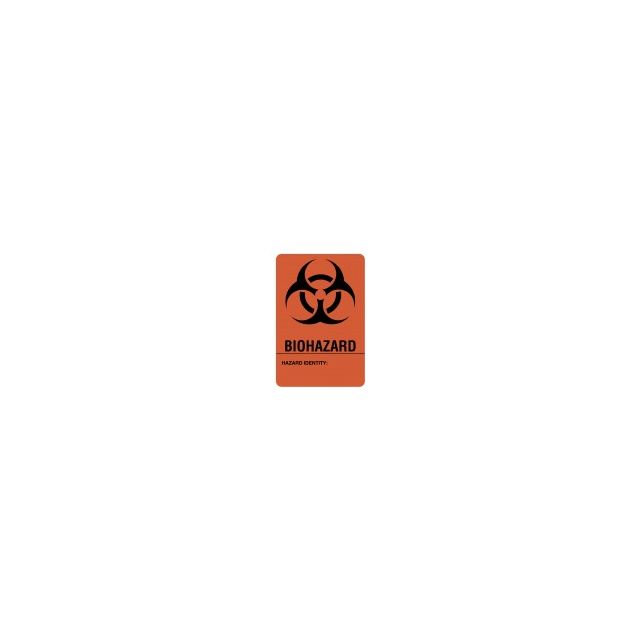 BIOHAZARD LABEL 3 X 2 - BH302