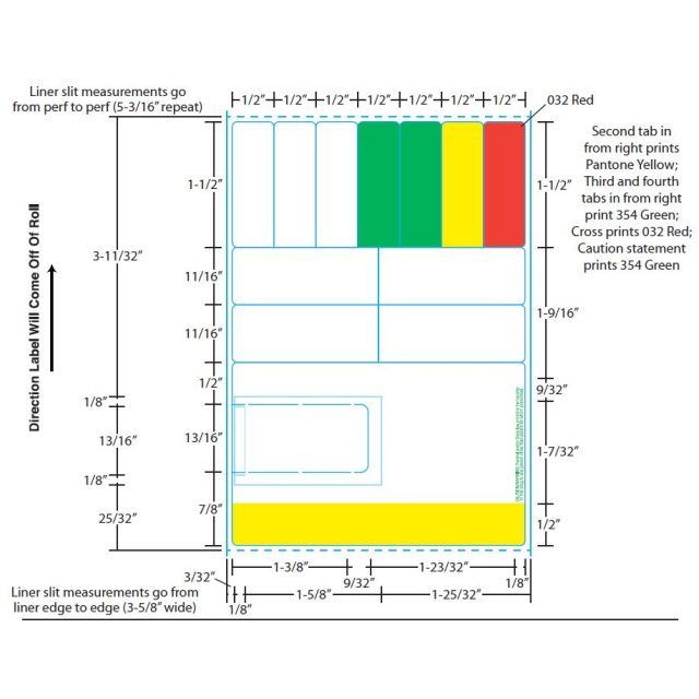 BLANK STYLE Z LTC DIRECT THERMAL LABEL 1000/ROLL, 4 ROLLS/CASE