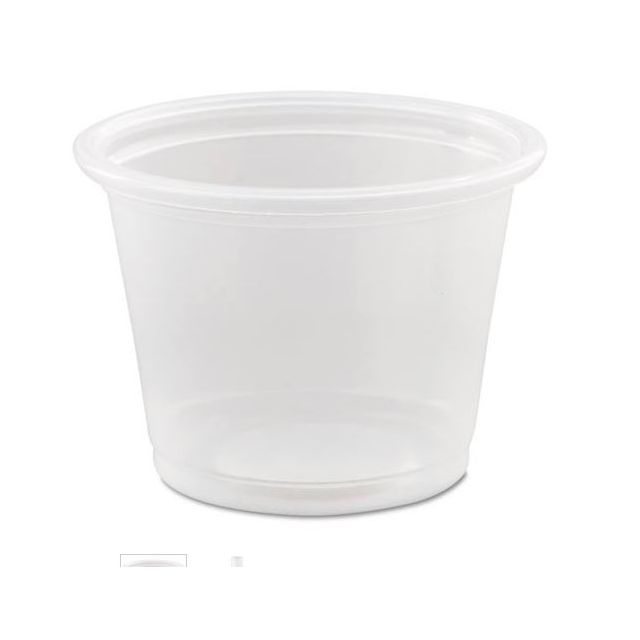 PLASTIC 1OZ PORTION/MEDICINE CUP 125/PACK - IN-CUP-1OZ