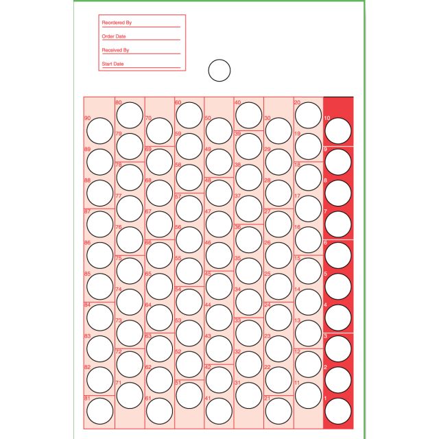 302-12 90 CT PILL CARDS - J302-12