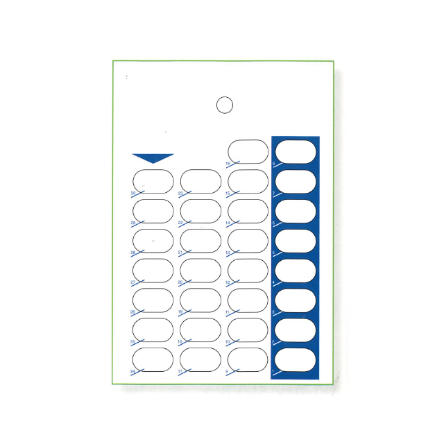 300-77 B30OV ONE PIECE HEAT SEAL CARD - J30OV