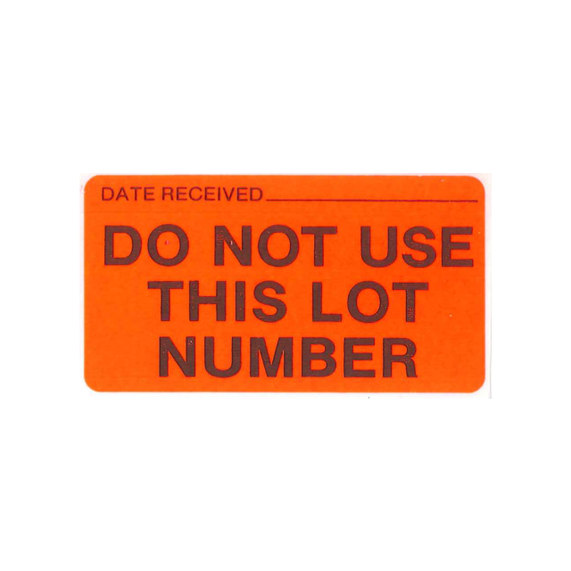 LCA-304 LABEL DO NOT USE THIS LOT NUMBER - LCA304-J