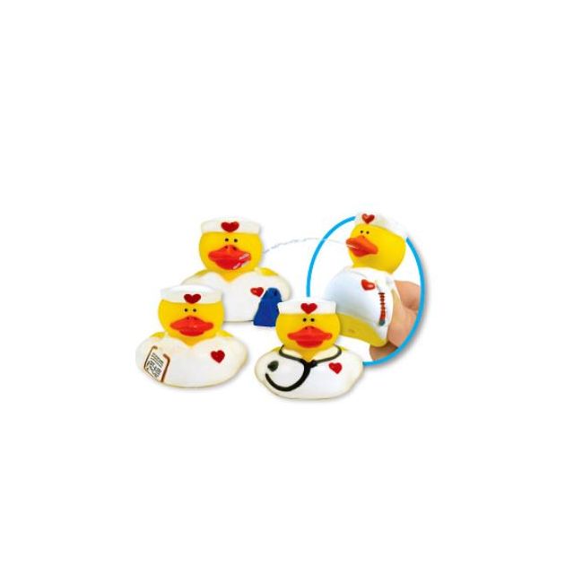 NURSE RUBBER DUCKY SQUIRT TOY - MB5828