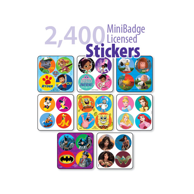 MINIBADGE LICENSED STICKER SAMPLER - MBMBL