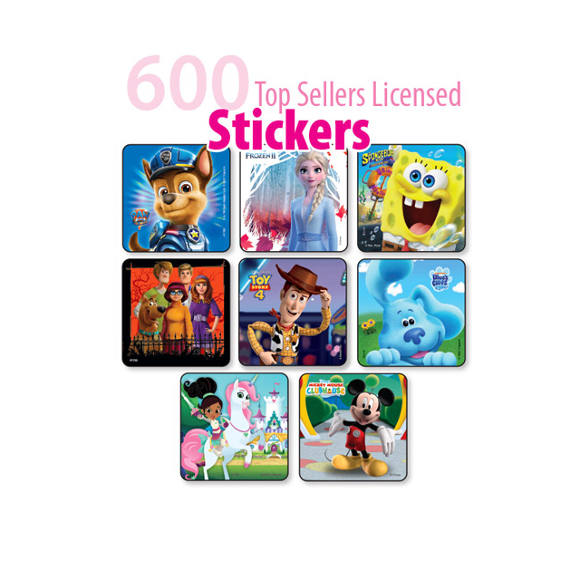 TOP SELLERS LICENSED STICKER SAMPLER IN PACKS - MBTSLP