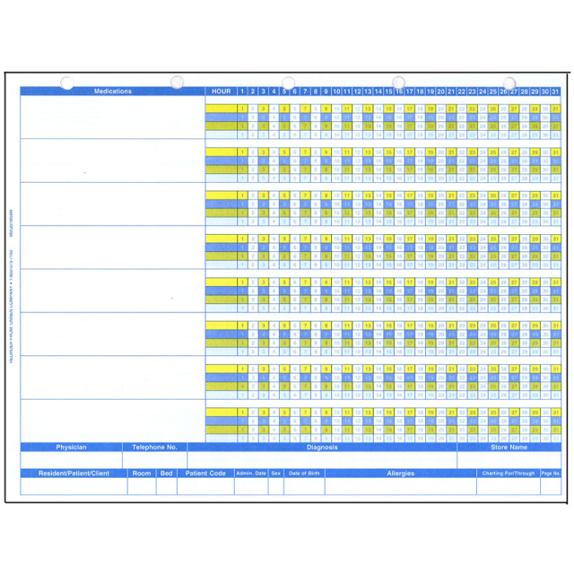 QS-1 LASER MARS MED SHEET 85''X 11'' - MSQS1M59M