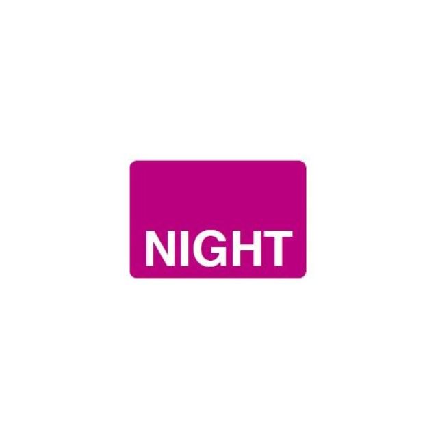 NIGHT REVERSE PRINT WHITE ON PURPLE 15 X 1 - MTNIGHT-PURP1C