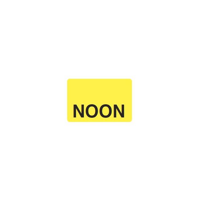 NOON BLACK PRINT ON YELLOW 15 X 1 - MTNOON-YEL2C