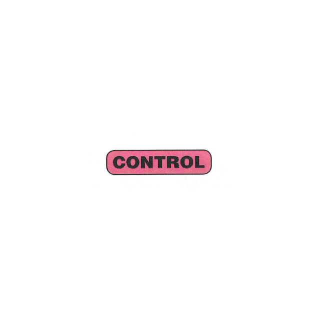 AUXILIARY LABEL - 1-9/16 X 3/8- CONTROL - P-CONTROL