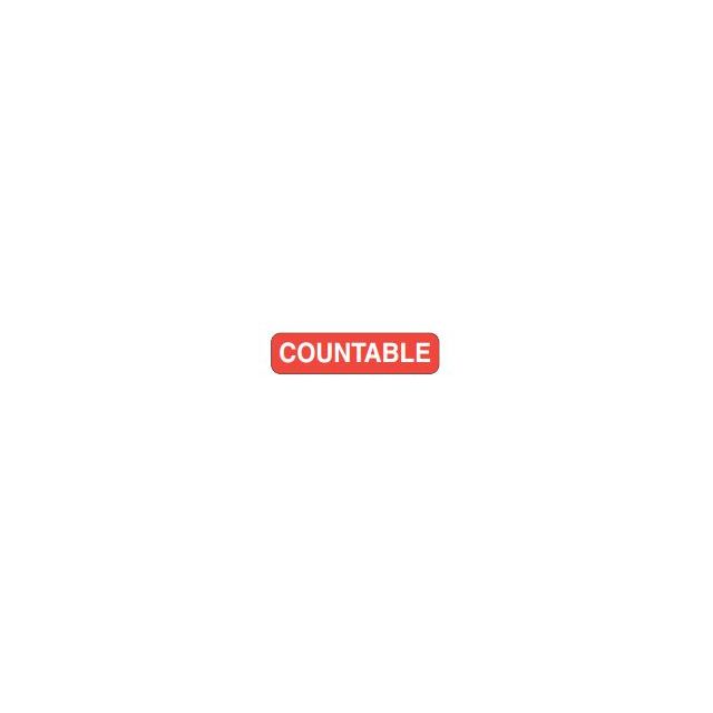 AUXILIARY LABEL - 1-9/16” X 3/8” - COUNTABLE - PM1COUNTABLE