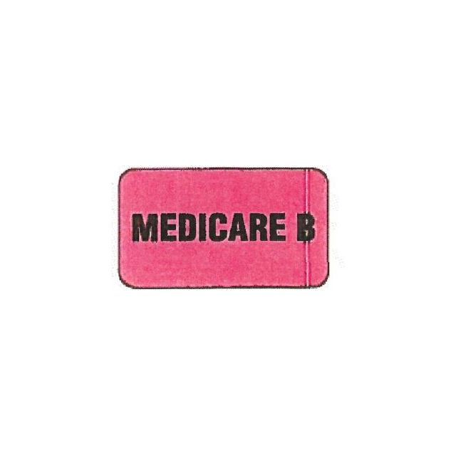AUXILIARY LABEL - 1-3/4 X 1 - MEDICARE B