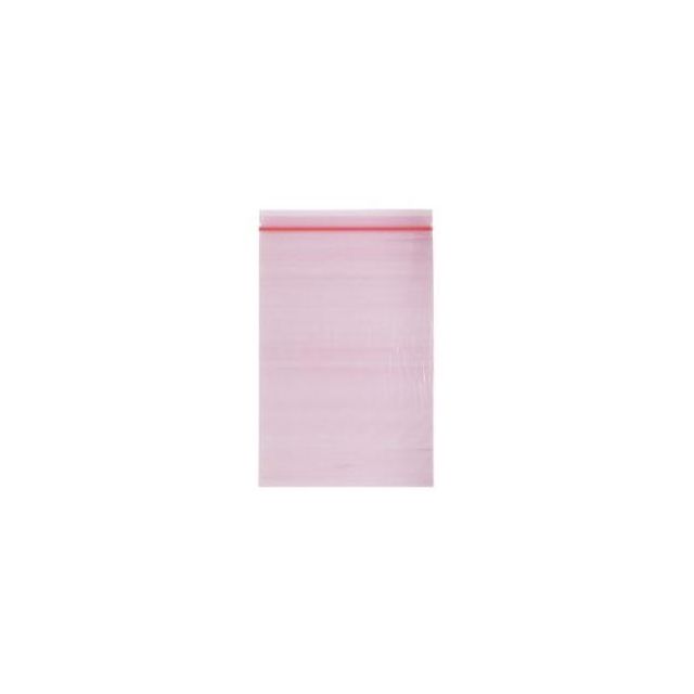 RECLOSABLE ZIP BAG PINK TINT 6 X 9  4 ML - Q111P