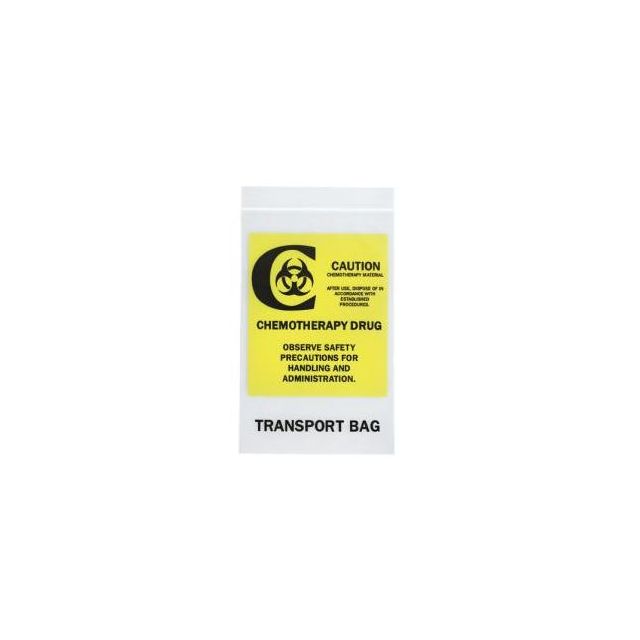 CHEMO TRANSPORT RECLOSABLE ZIP BAG 4ML 6 X 9 - Q134