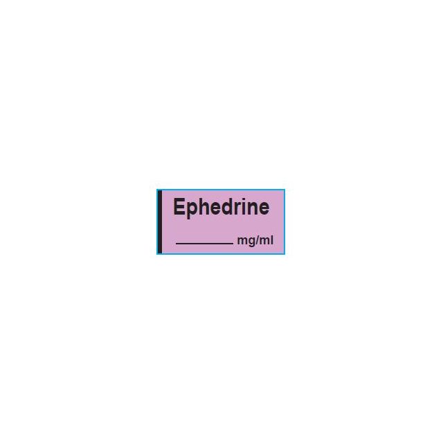 ANESTHESIA TAPE: EPHEDRINE 1/2" X 500" - TA282