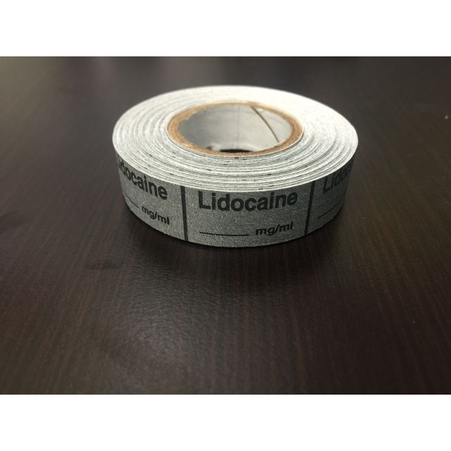 ANESTHESIA TAPE: LIDOCAINE 1/2 X 500 - TA300-J
