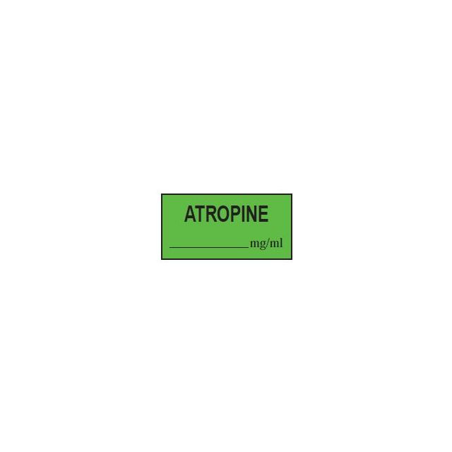 ANESTHESIA TAPE: ATROPINE 1/2" X 500" - TA310