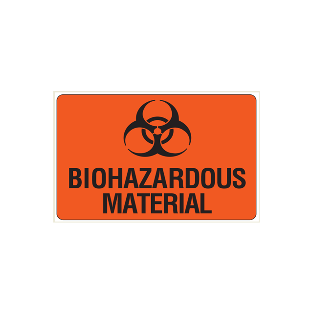 UPCR-9401 LABEL BIOHAZARDOUS MATERIAL 2 X 3 - TLUPCR9401