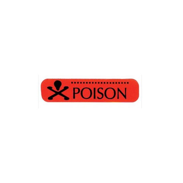 400166 WARNING LABEL POISON - TRX400116-J