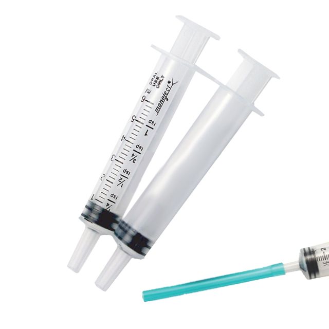 6 CC PLAIN ORAL SYRINGE WITH FILLING TUBE CELLO WRAPPED - UP6