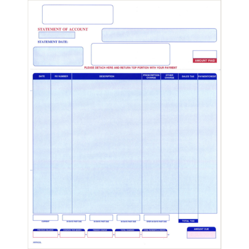 LASER STATEMENTS FOR RX 30 SYSTEM - 500/PACK