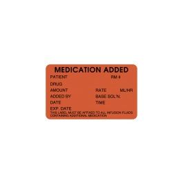 LABEL MEDICATION ADDED