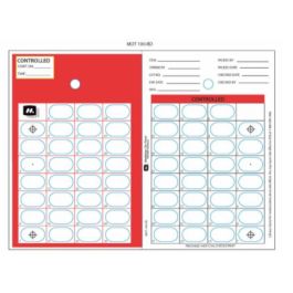 MOT 31 DOSE HEAT SEAL CONTROLLED CARD - RED - 500/CS