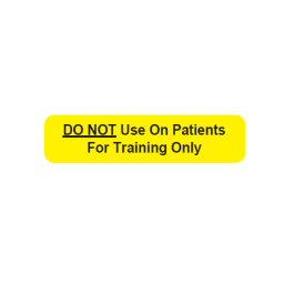 WARNING LABEL 1-9/16 X 3/8 - TRAINING ONLY