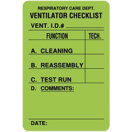 Cpap Machine Labels LABEL VENTILATOR