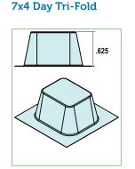 BLISTER - 7 X 4 - 28 CAVITY MULTIMED - TRI-FOLD - 250/CASE - J200-46
