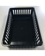 PLASTIC BASKET - MESH - 6-1/2 X 10 X 2-1/2 - BLACK - J51310-BK-LRG