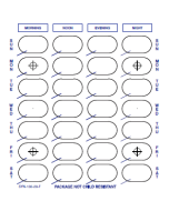 CARD - 28 DAY - WEEKLY - SYNMED-FRONT WITH LARGE BLISTER - 500/CASE - SYN130-28L-J