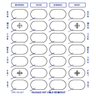 SYNMED 28 DOSE WEEKLY CARD FRONT, LARGE - 500/CASE - SYN130-28L-J